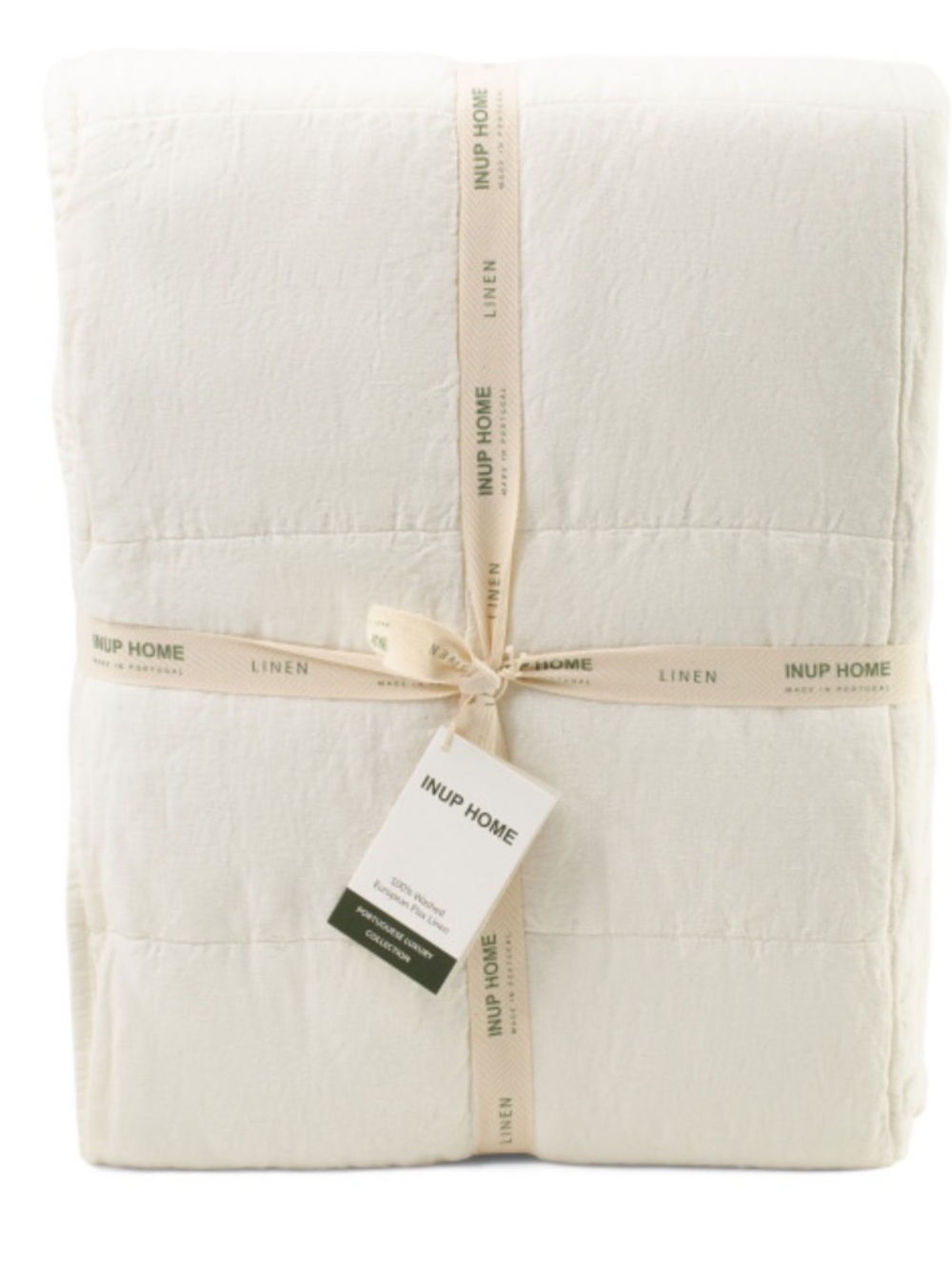 INUP HOME Linen Comforter With Cotton Backing